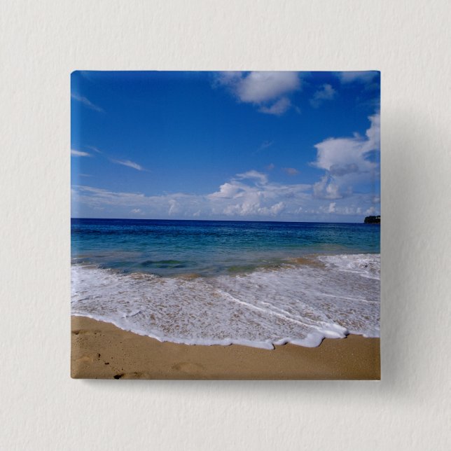 Caribbean, Lesser Antilles, West Indies, 4 Pinback Button (Front)