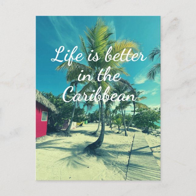 Caribbean Life Holiday Postcard (Front)