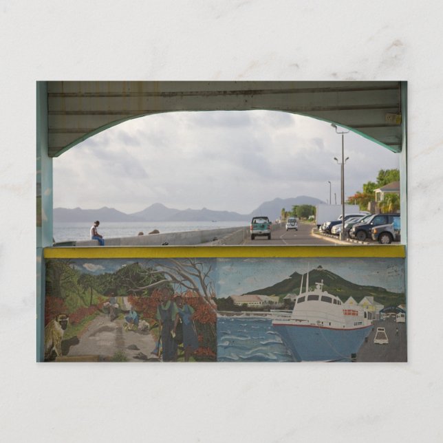 Caribbean lsland Sea Scene Postcard (Front)