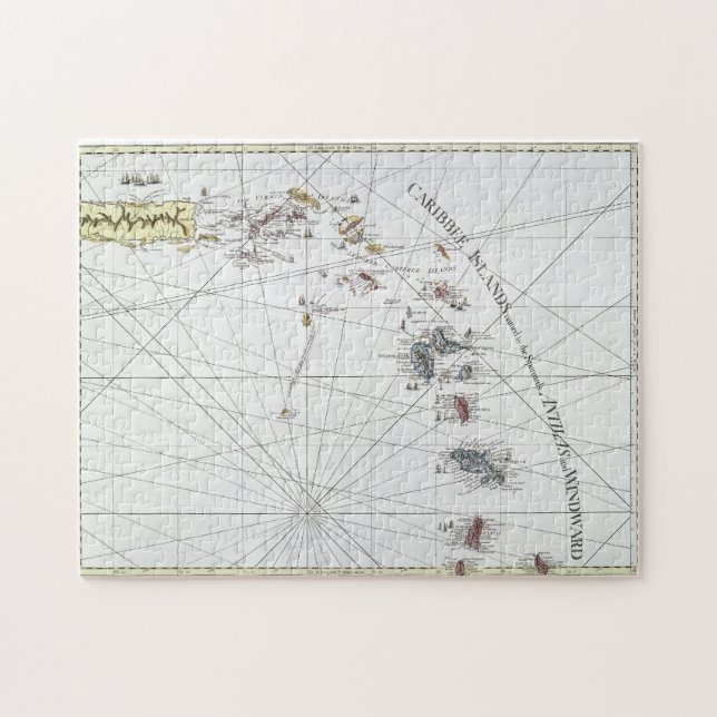 CARIBBEAN: MAP, 1775 JIGSAW PUZZLE (Horizontal)