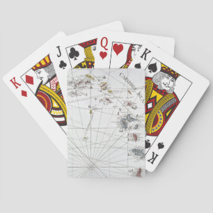 CARIBBEAN: MAP, 1775 POKER CARDS