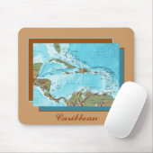 Caribbean Map Mousepad (With Mouse)