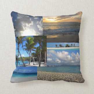 Caribbean medley throw pillow