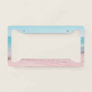 Caribbean Ocean Beach Bliss #1 #tropical #wall License Plate Frame