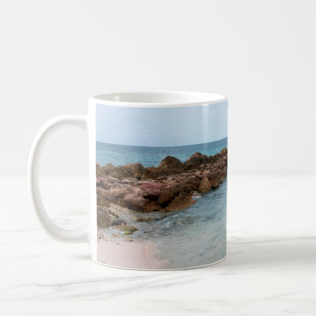 Caribbean Ocean Beach Bliss #4 #tropical #wall  Coffee Mug (Left)