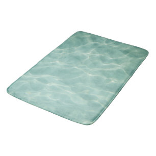 Caribbean Ocean Glow #3 #sea #wall #art Bath Mat