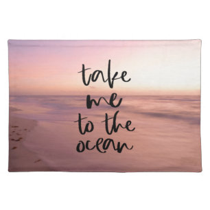 Caribbean Ocean Sunrise – Coastal Table Decor Cloth Placemat
