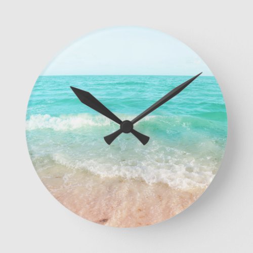 Caribbean Ocean Tranquility 10 wall art  Round Clock