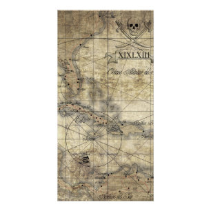Caribbean - old map card