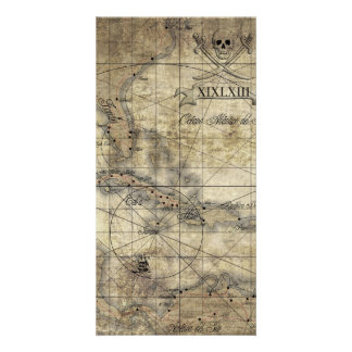 Caribbean - old map card