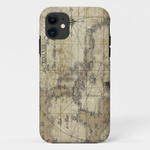 Caribbean - old map iPhone 11 case