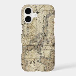 Caribbean - old map iPhone 17 case