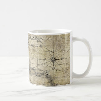 Caribbean - old map coffee mug
