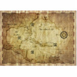 Caribbean - old map cutout<br><div class="desc">Old pirates  map of caribbean sea with haiti,  cuba,  mexico,  panama,  peru,  puerto rico,  venezuela,  florida.</div>