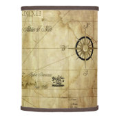 Caribbean - old map lamp shade (Right)