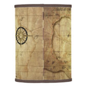Caribbean - old map lamp shade (Back)