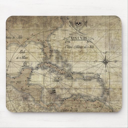 Caribbean - old map gefunden auf Zazzle.de