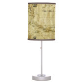 Caribbean - old map table lamp (Front)