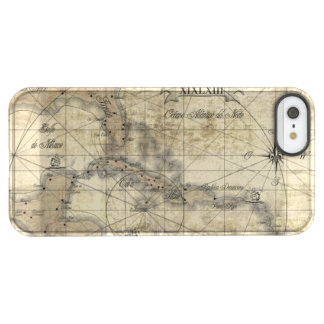 Caribbean - old map permafrost iPhone SE/5/5s case