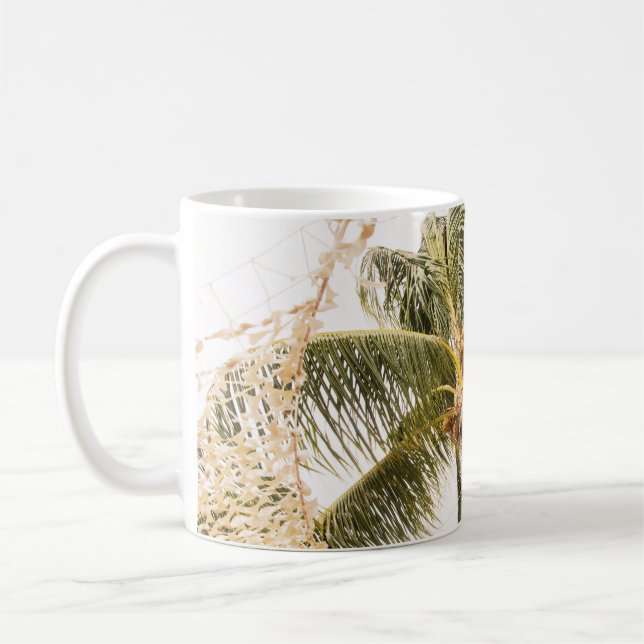 Caribbean Palm Tree Oasis #1 #travel #wall #art  Coffee Mug (Left)