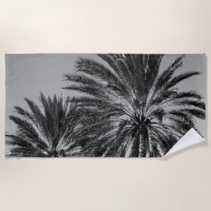 Caribbean Palm Trees Beach #7 #tropical #art Towel