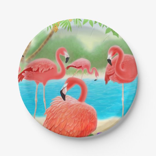 paper plates with birds on them