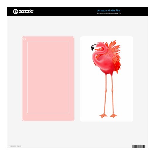 Caribbean Pink Flamingo Kindle Fire Skin (Product)