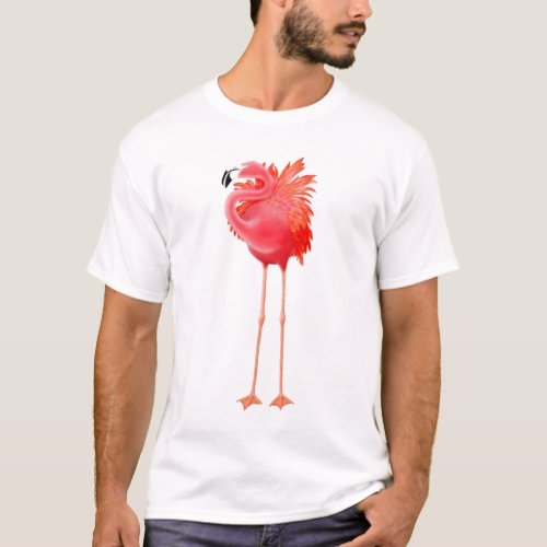 Caribbean Pink Flamingo T_Shirt