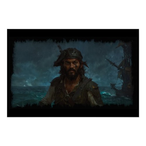 Caribbean Pirate King Poster
