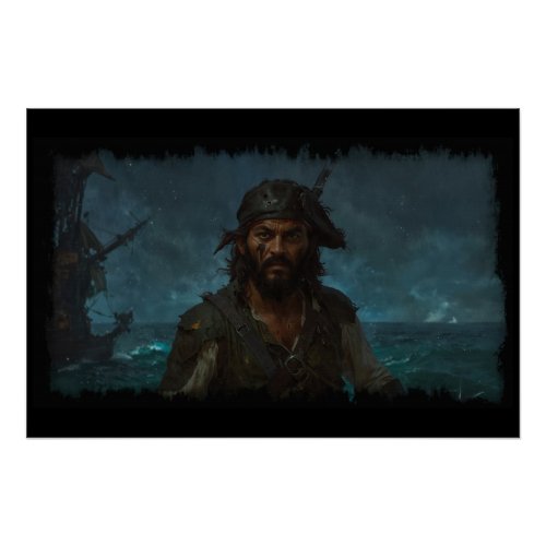 Caribbean Pirate King Poster