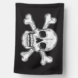 Caribbean pirate skull crossbones skeleton flag