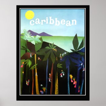 Caribbean Promotion Vintage Poster by vintagestore at Zazzle