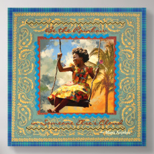 Caribbean Rainbow Joy Acrylic Photo Tile