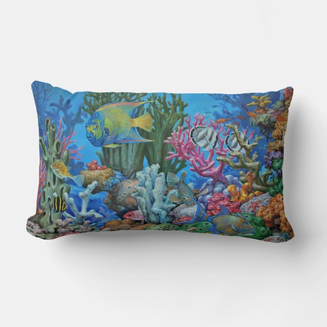 Caribbean Reef Pillow (Front)