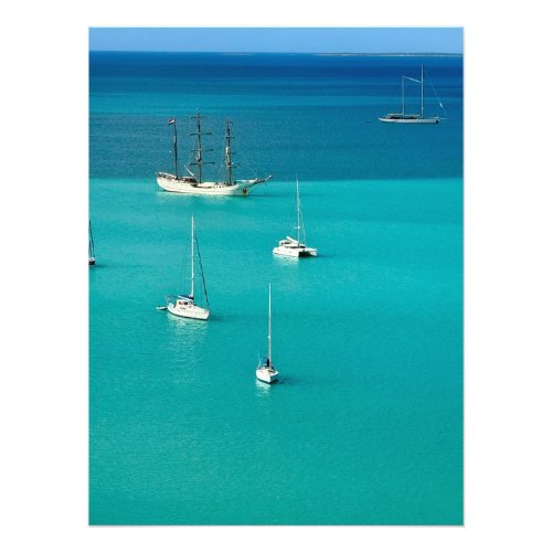 Caribbean Sailboats in Marigot Bay St Martin Photo Print