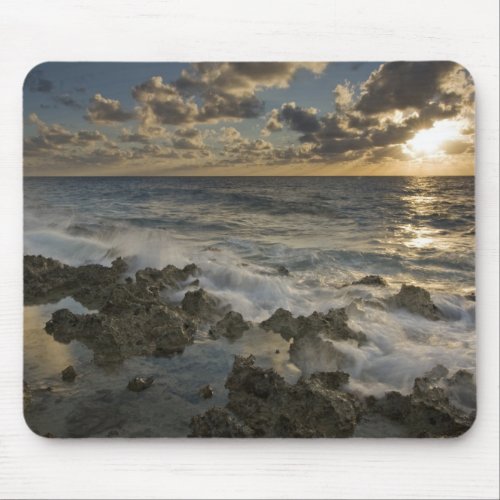 Caribbean Sea Cayman Islands  Crashing waves 2 Mouse Pad