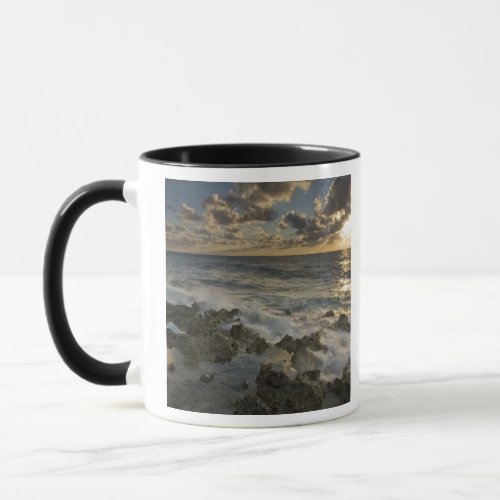 Caribbean Sea Cayman Islands  Crashing waves 2 Mug