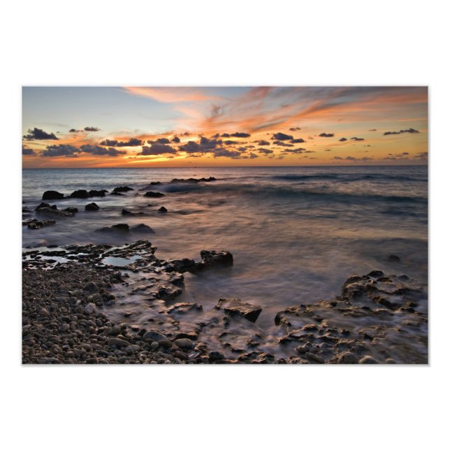 Caribbean Sea, Cayman Islands. Crashing waves 2 Photo Print (Front)