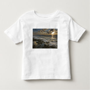 Caribbean Sea, Cayman Islands.  Crashing waves 2 Toddler T-shirt