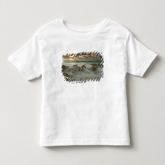 Caribbean Sea, Cayman Islands.  Crashing waves 3 Toddler T-shirt (Front)