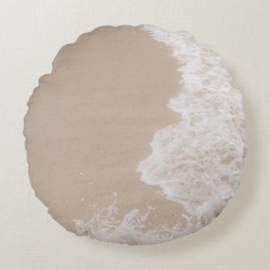 Caribbean Sea Foam Dream 6 Round Pillow