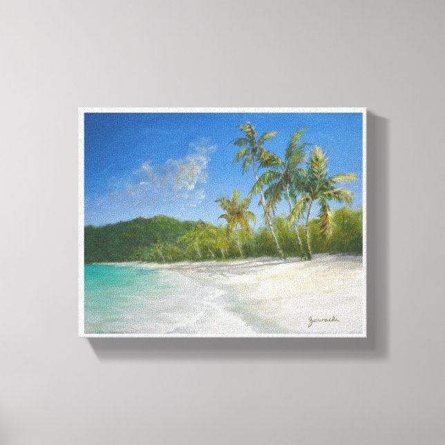 Caribbean Seascape Painting Print – Magens Bay (Front)