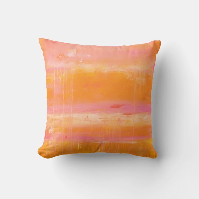 Caribbean Sky Throw Pillow (Front)