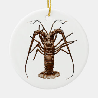 Caribbean Spiny Lobster Ceramic Ornament