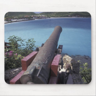 CARIBBEAN, St. Barts, Connon aiming into Bay of Mouse Pad