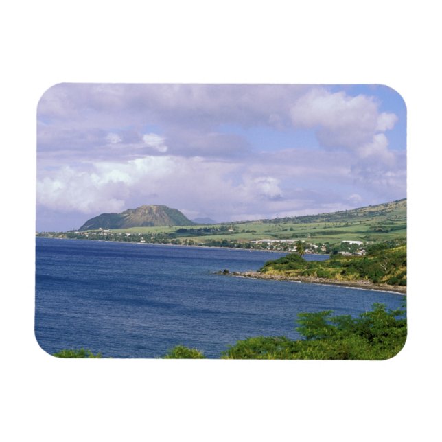 Caribbean, St. Kitts, Roseau. Coast. Magnet (Horizontal)