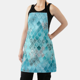 Caribbean Summer Mermaid Scales 1 Apron