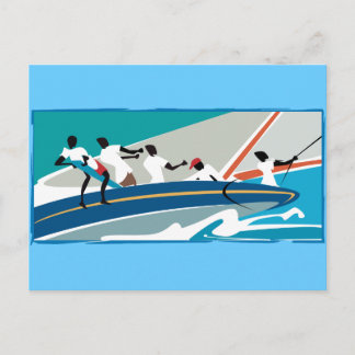 Caribbean Summer Sail Postcard
