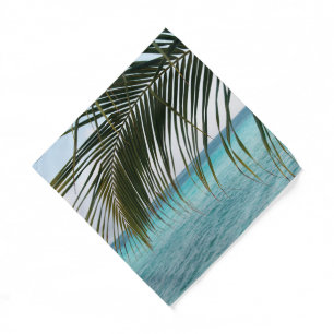 Caribbean Sunrise Ocean Palm 1 Bandana