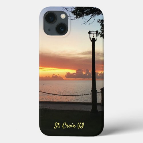 Caribbean Sunset Tropical Ocean Personalize  iPhone 13 Case